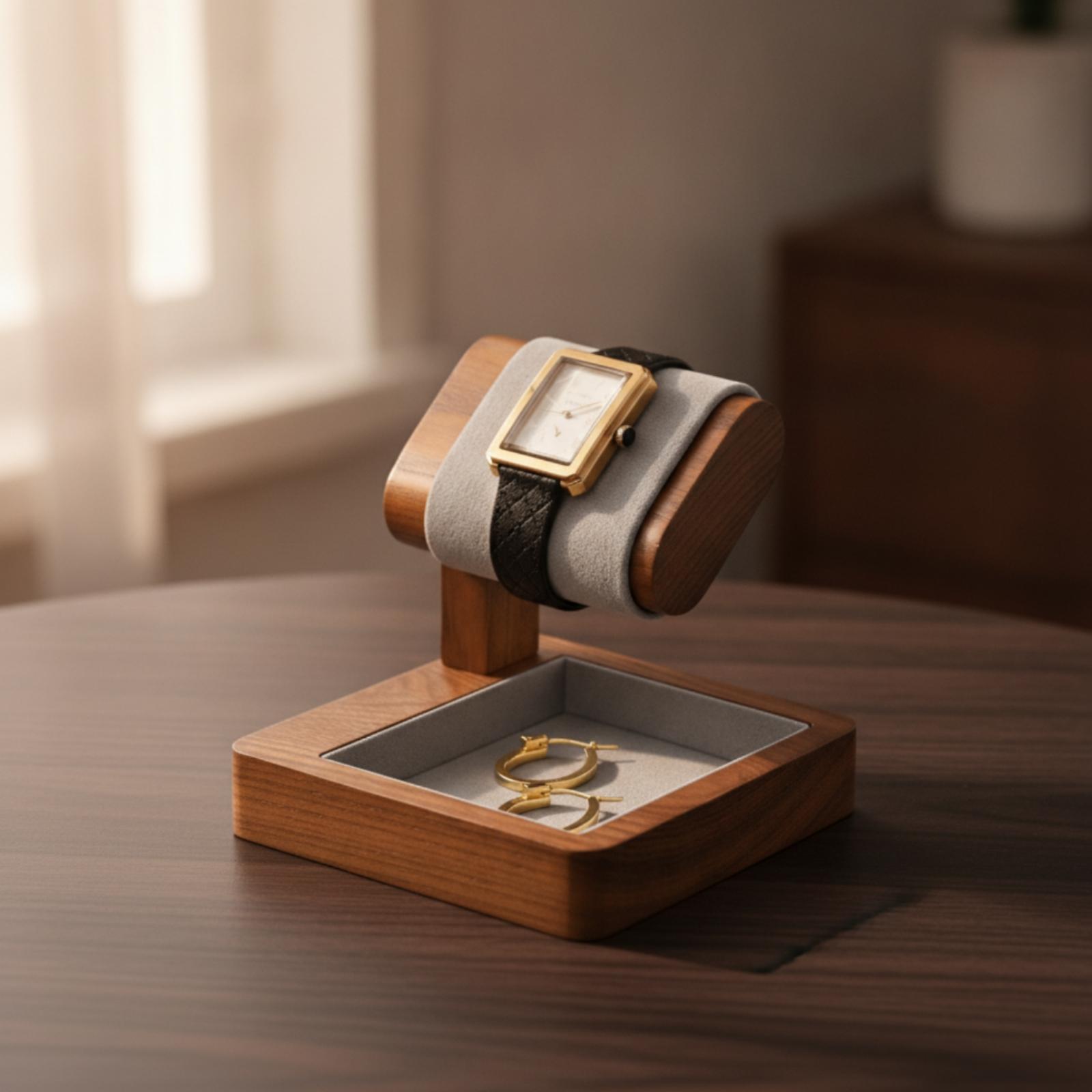 Masif Ahşap Saat Tutucu Düzenl - Jewelry And Watches Store incelemesi ve fiyatı