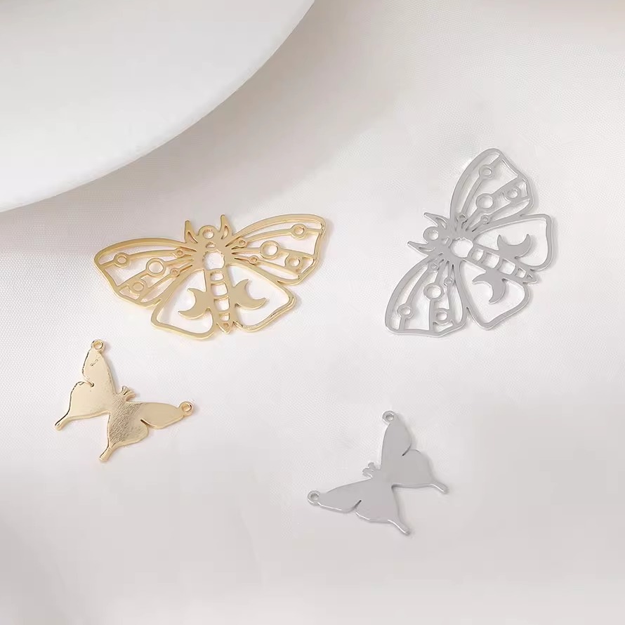 6 adet 14K altın kaplama levha - Butterfly Pendant Necklace incelemesi ve fiyatı