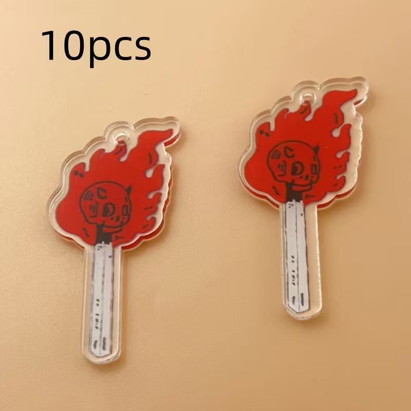 10 adet akrilik kafatası kolye - Drop Earrings incelemesi ve fiyatı