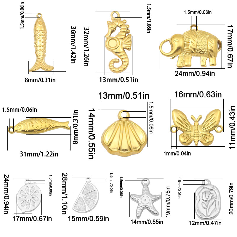 2 adet altın rengi denizatı ka - Butterfly Pendant Necklace incelemesi ve fiyatı