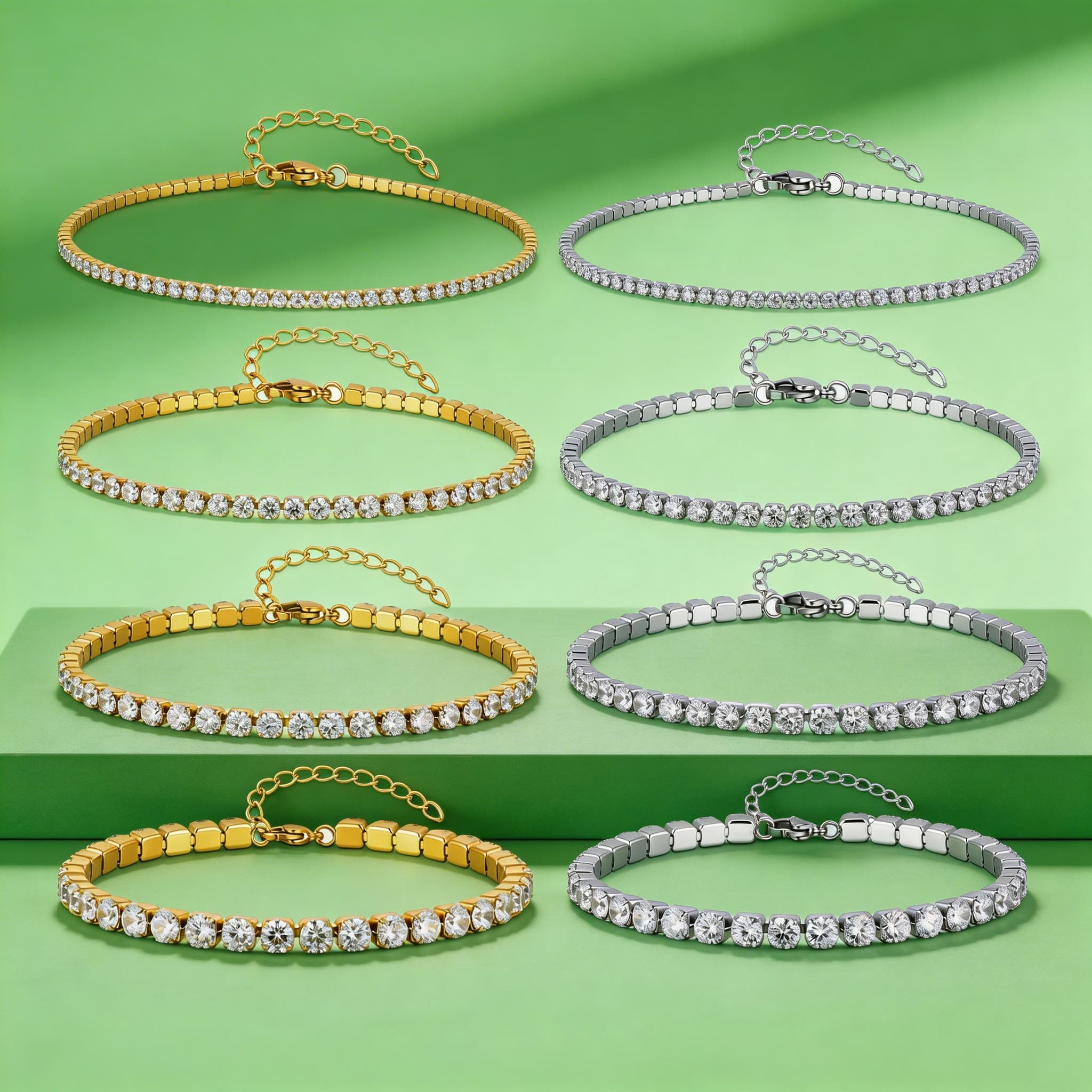 Kadınlar için 2/3/4/5MM Lüks Z - Jc Jewelry & Watches Photos incelemesi ve fiyatı